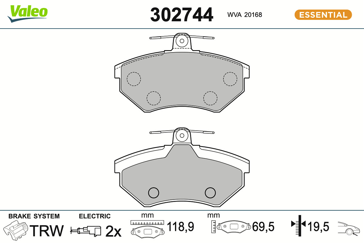 BRAKE PADS FIRST AUDI 80 B4 FR